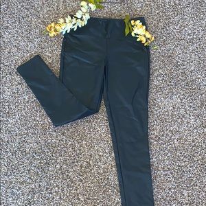 Faux leather leggings